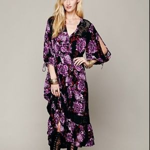 NEW FP BREATHING JASMINE COLD SHOULDER MAXI DRESS